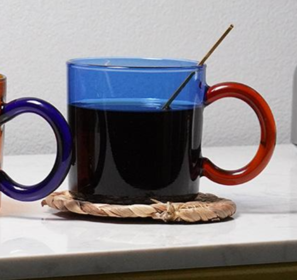 اكواب زجاجية مزدوجة الطبقات - الوان متعددة | Glass CUP اكواب زجاجية مزدوجة الطبقات - الوان متعددة | Glass CUP
