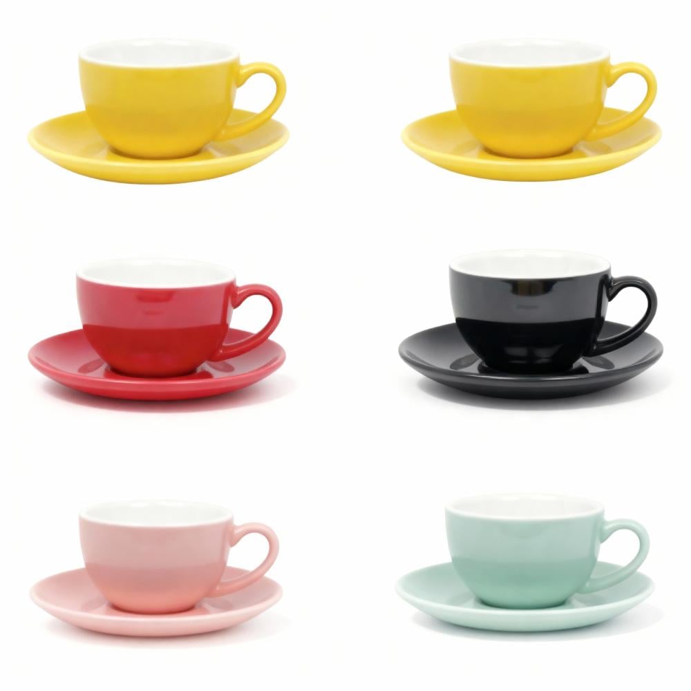 كوب سيراميك كابتشينو مع صحن 150 مل | CERAMIC Cappuccino