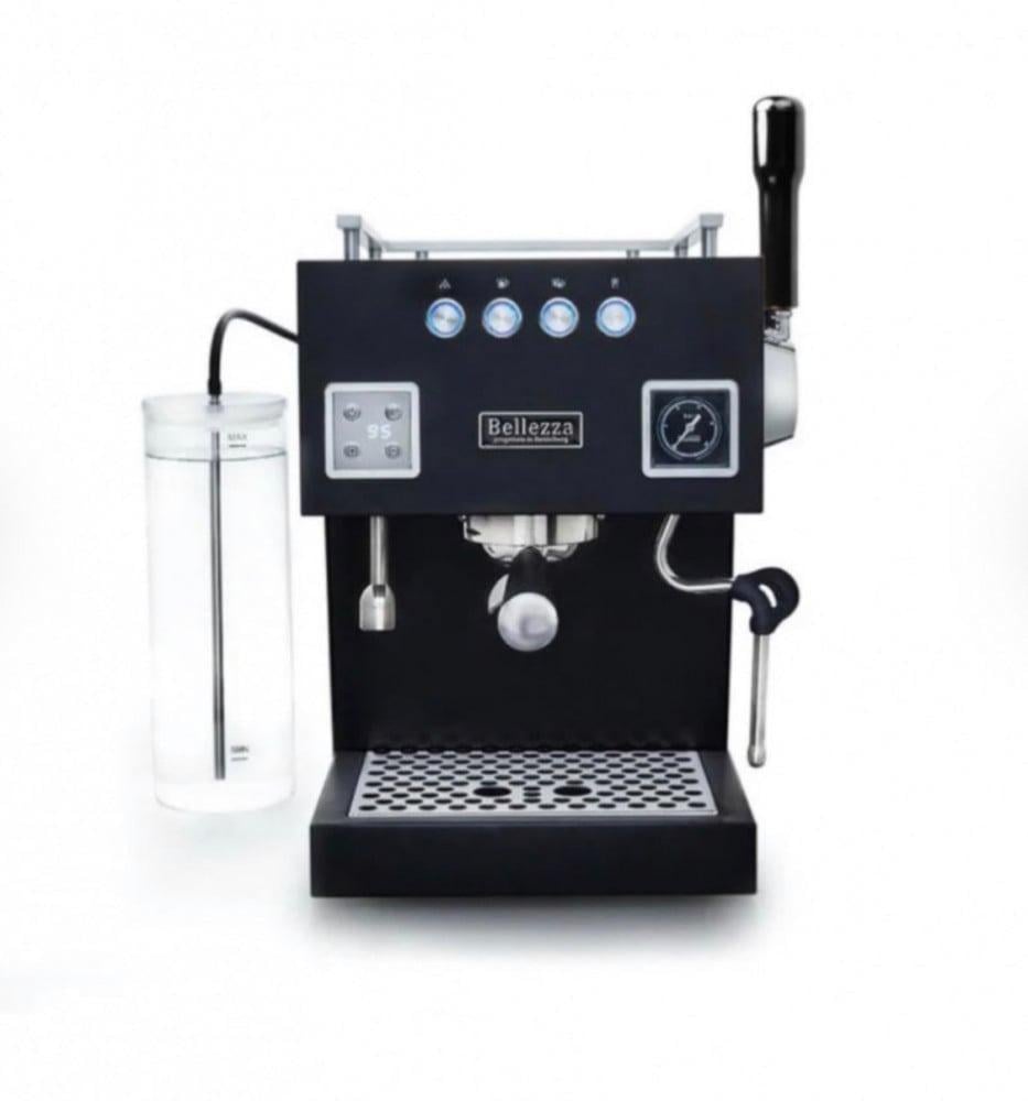 ماكينة قهوة بيليزا بيلونا - اسود و ستيل | Bellezza Coffee Machine - Bellona 60Hz