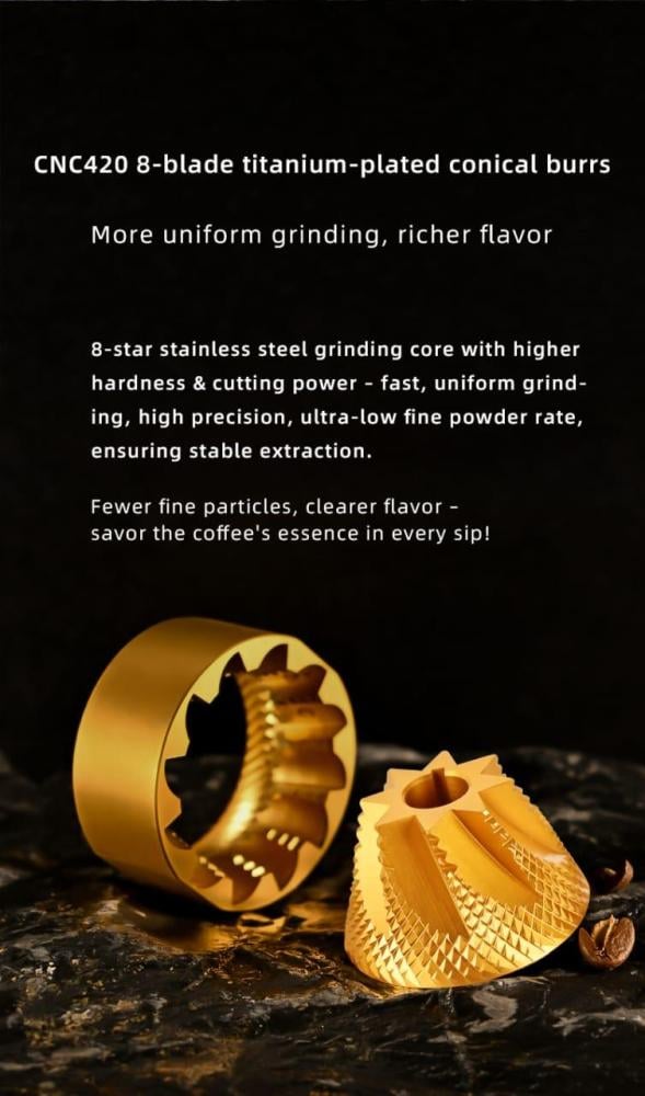 طاحونة قهوة يدوية كوف - للاستخدام المنزلي الاحترافي | Coffee Grinder Pro - Cof