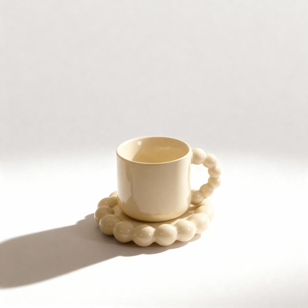 كوب حبات اللؤلؤ - الوان مختلفة | CERAMIC CUP