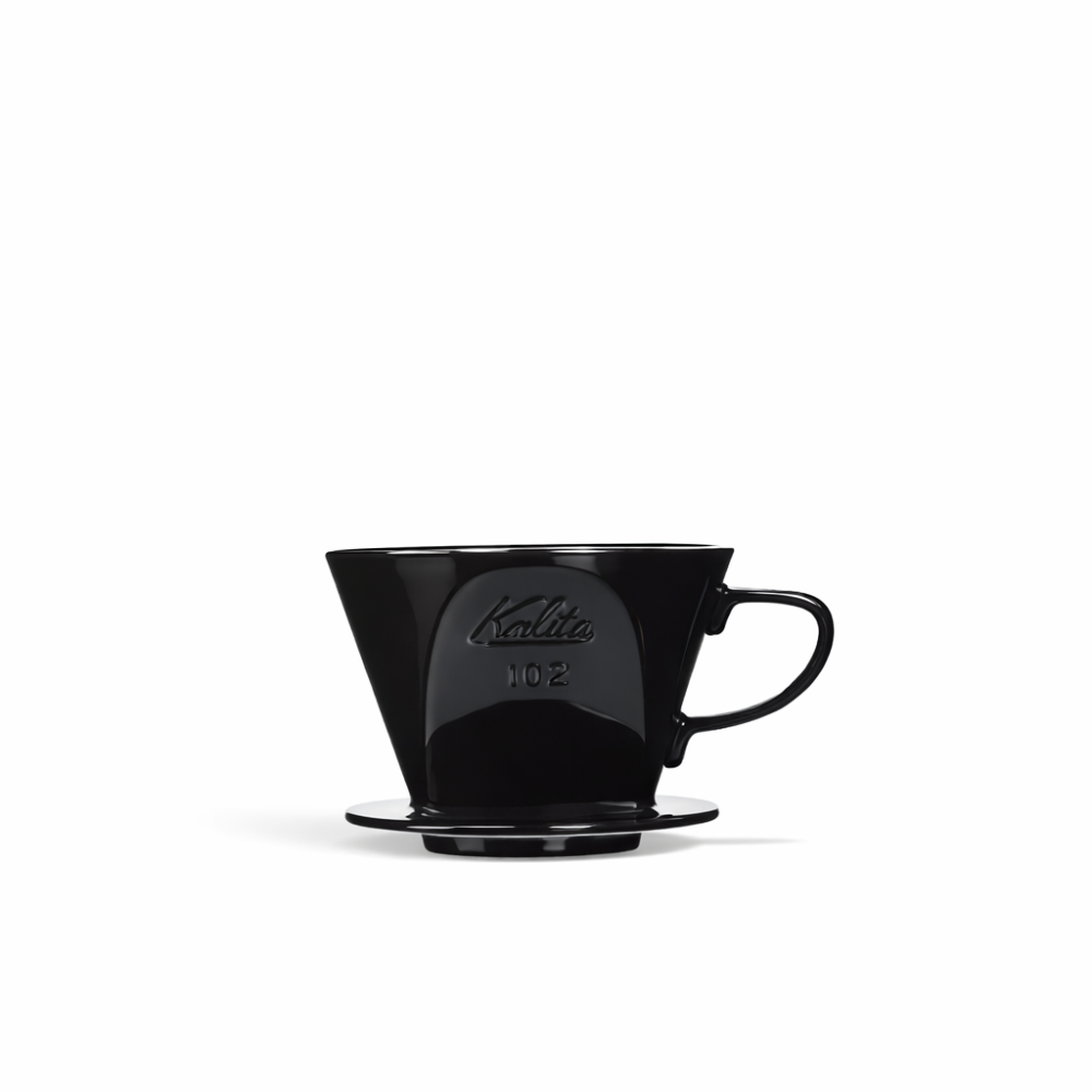 قمع تقطير سيراميك شبيه كاليتا - اسود و بني | Kalita