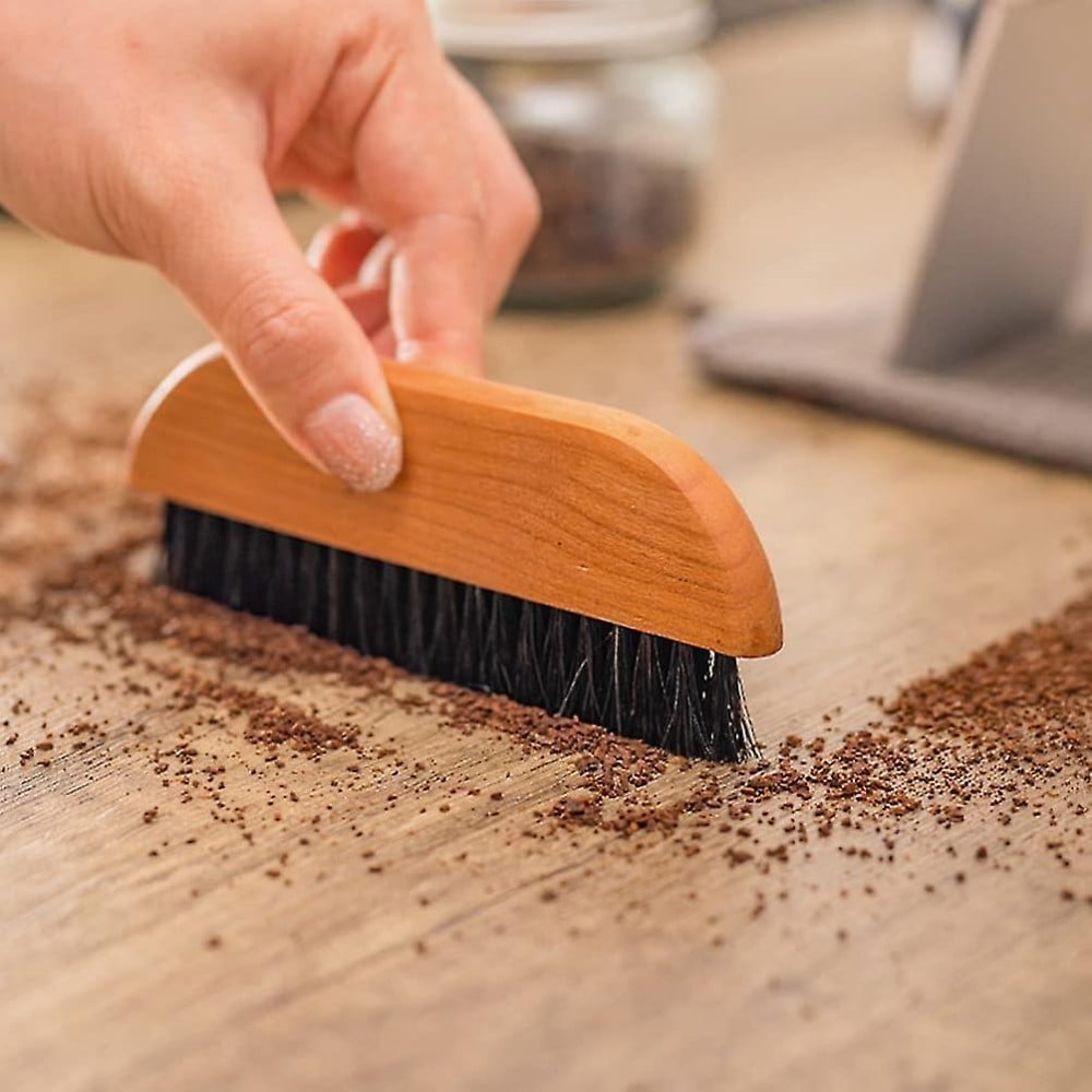 مكنسة تنظيف بار القهوة بمقبض خشبي | Cleaning Brush