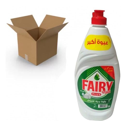 [كرتون] فيري بلس سائل غسيل صحون 1 لتر الأصلي أخضر