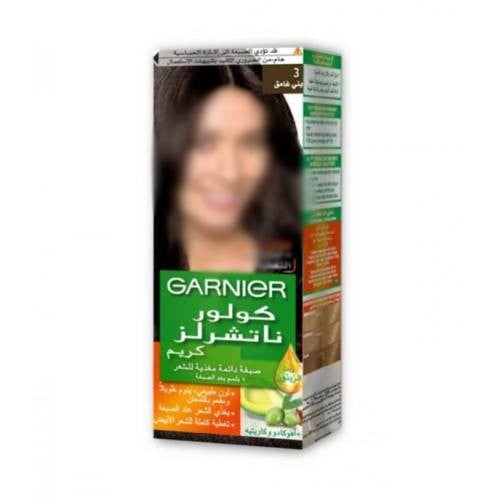 صبغة شعر كولور ناتشرالز بني غامق رقم 3 من غارنييه