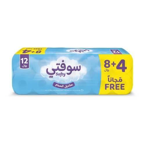 مناديل حمام رول سوفتي 8+4 مجاناً