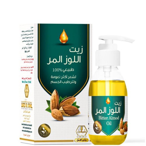 وادي النحل زيت اللوز المر لشعر أكثر نعومه ولترطيب...