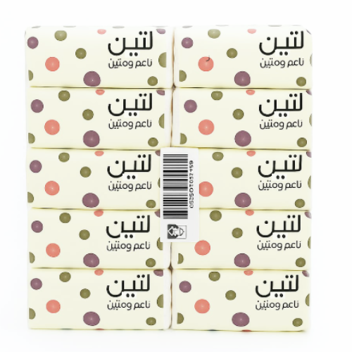 مناديل لتين 600 منديل مفرد × 10 علبة