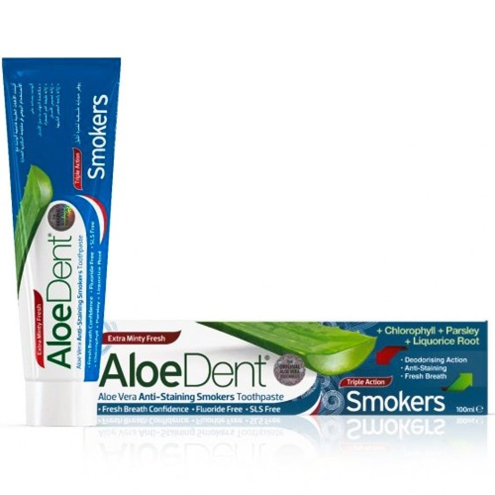 Aloedent Triple Action Refreshment Toothpaste for Smokers - 100 ml -
