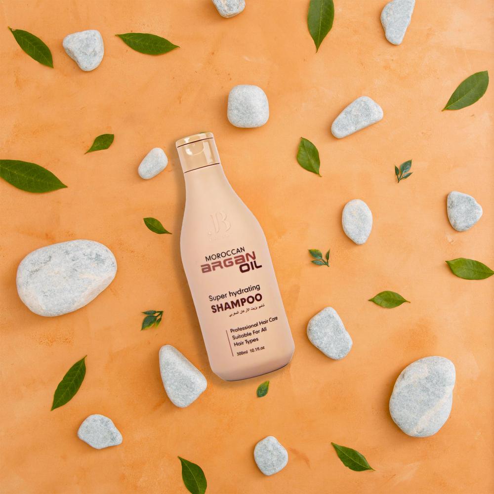 شامبو جي بي أورجانيك بزيت الأرغان 300 مل للعناية بالشعر  - لمسة ستور