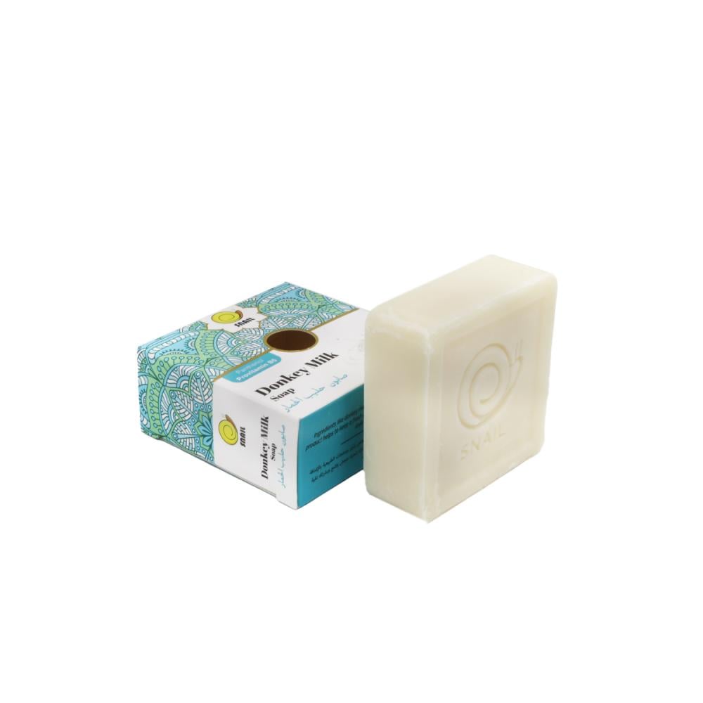 صابون سنايل حليب الحمار 125 جرام مرطب طبيعي لبشرة ناعمة ومشرقة