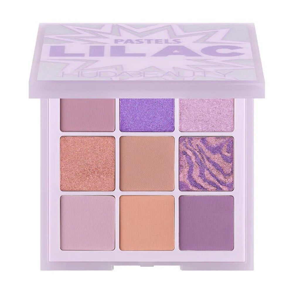 アイシャドウ BBA Palette & LILA Palette Huda Beauty Pastel Lilac Obsessions Eyeshadow Palette - لمسة