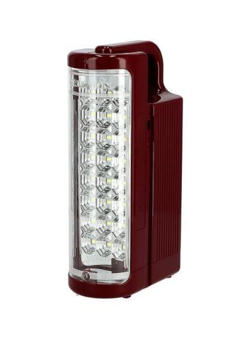 مصباح طوارئ بضوء LED قابل للشحن طراز KNE5094 كستنا...