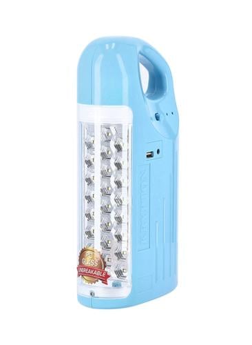 مصباح LED زجاجي للطوارئ قابل لإعادة الشحن أزرق/شفا...