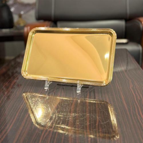 طوفرية ذهبي بشكل مستطيل سادة ( عدة مقاسات ) 24D010...