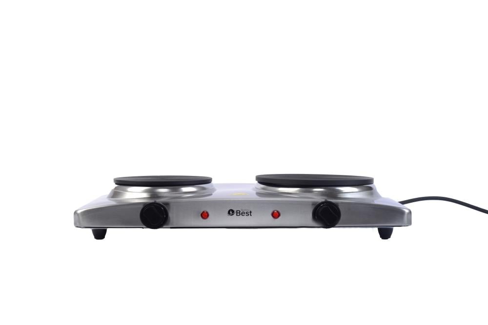 موقد كهربائي مسطح تكنو بيست كهربائي حجر ستانلس ستيل عدد 2 عين بقدرة 2500 واط وجهد 50/60 هيرتز موديل BHP-002 | تكنو بيست (28133002)