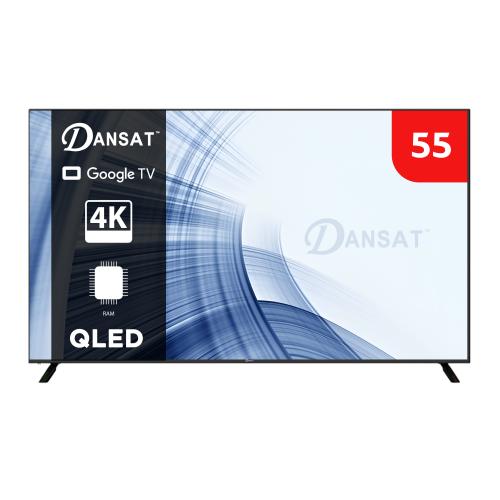 دانسات شاشة تلفزيون 55 بوصة QLED سمارت 4K - نظام ت...