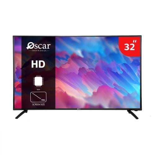 شاشة اوسكار 32 بوصة - إطار نحيف - أسود - OS32ATVHD...