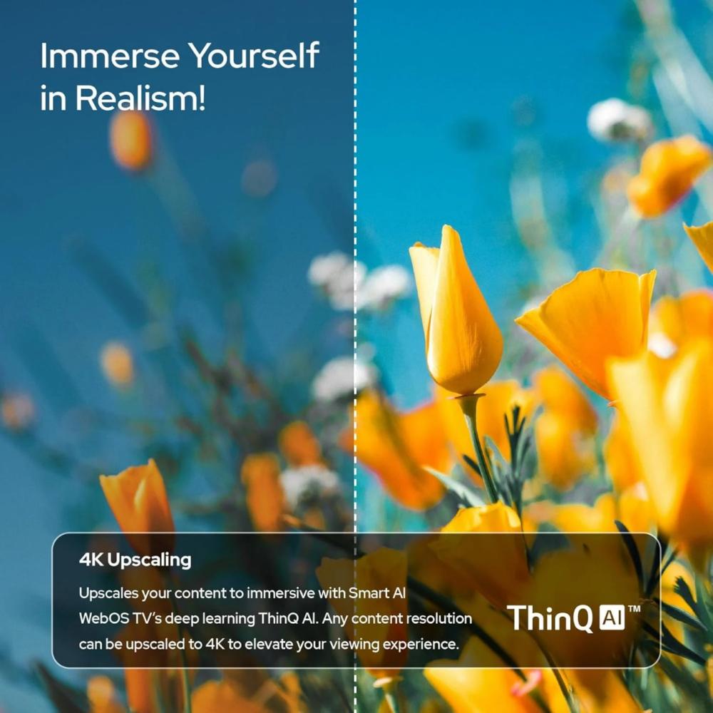 شاشة ذكية امبكس فيستا 70 بوصه UHD بجودة 4K نظام تشغيل ويبوس وريموت سحري موديل FIESTA70SMART