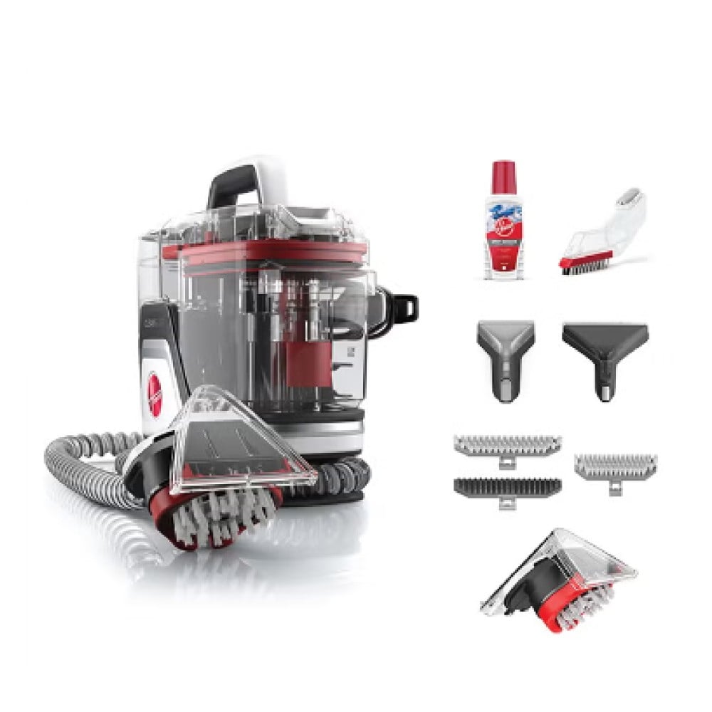 مكنسة  هوفر محمولة غسيل السجاد, 400 واط, 1.1 لتر لون احمر تتضمن تقنية سبين سكراب تزيل أكثر من 99% من البكتيريا موديل CDSW-MPMC | تكنو بيست (11513037)