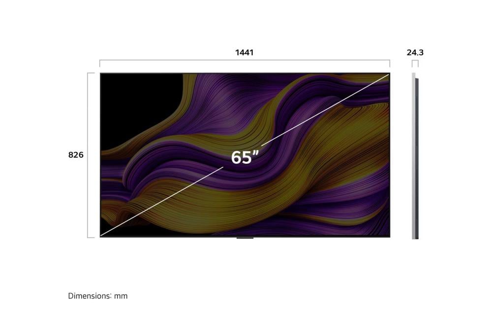 شاشة LG OLED - مقاس 65 بوصة بدقة 4K 165Hz -واجهة webOS25 طراز عام 2025 - OLED65G56LA