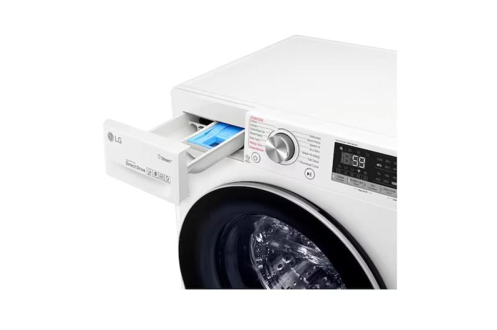 غسالة LG اتوماتكية امامية 8 كيلو غسيل 5 كيلو تنشيف لون ابيض  WSV0805WH