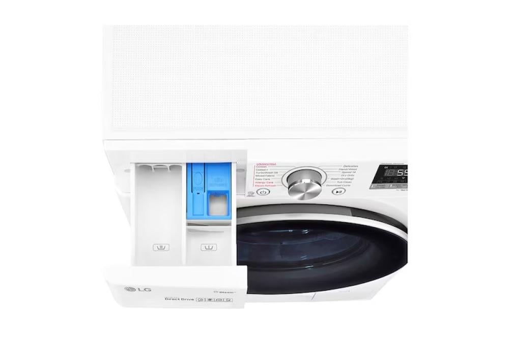 غسالة LG اتوماتكية امامية 8 كيلو غسيل 5 كيلو تنشيف لون ابيض  WSV0805WH