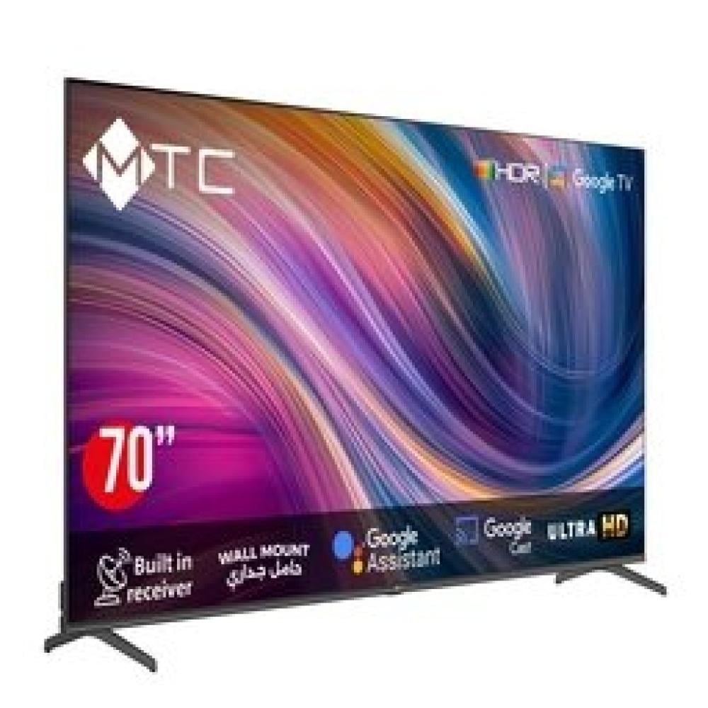شاشة MTC الذكية 70 بوصة  4K UHD  Google TV بتقنية HDR موديل MT70UH450GO | تكنو بيست (20409049)