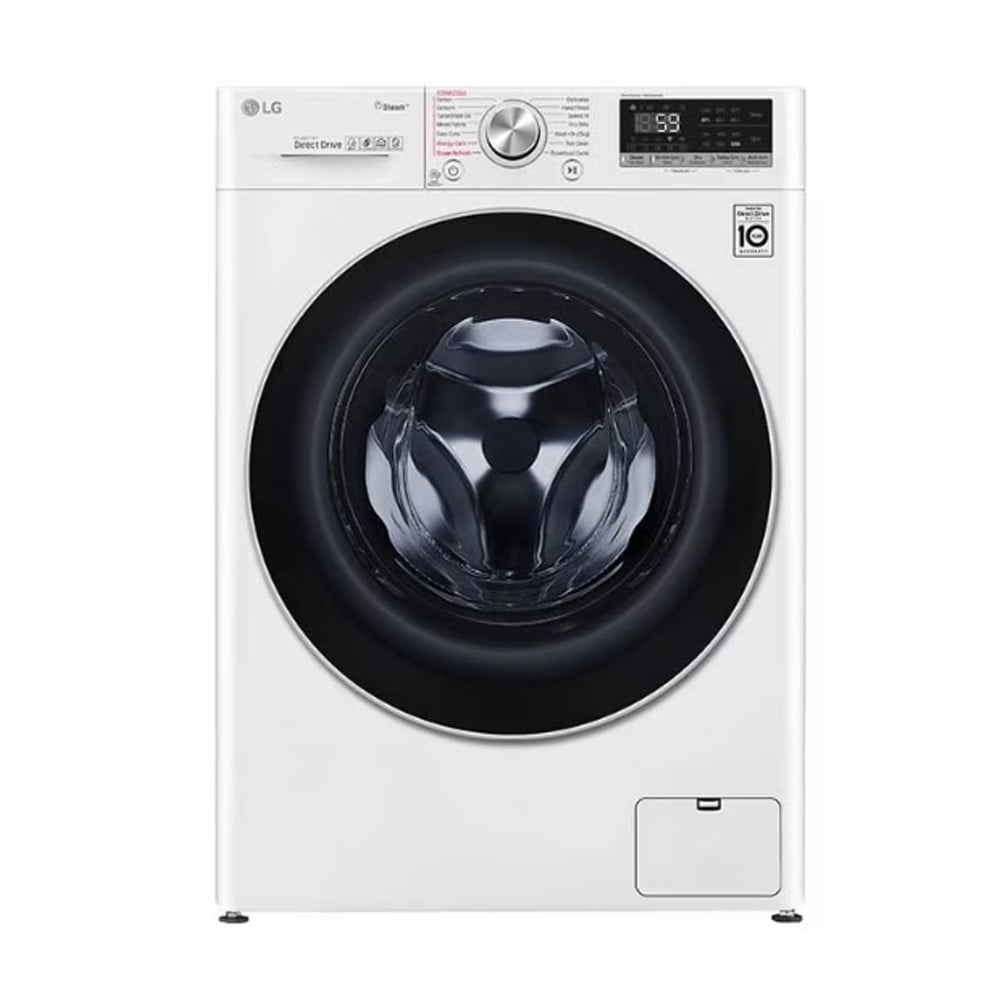 غسالة LG اتوماتكية امامية 8 كيلو غسيل 5 كيلو تنشيف لون ابيض  WSV0805WH
