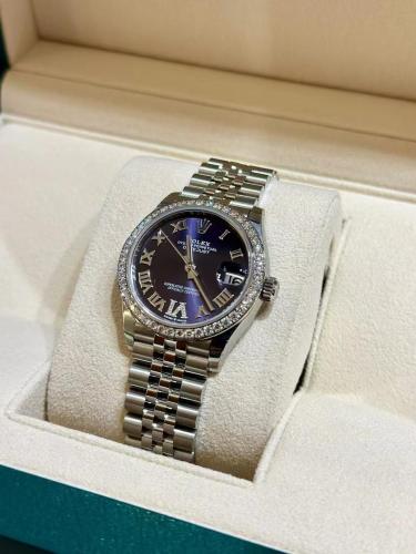رولكس 36 ملم ميناء بنفسجي