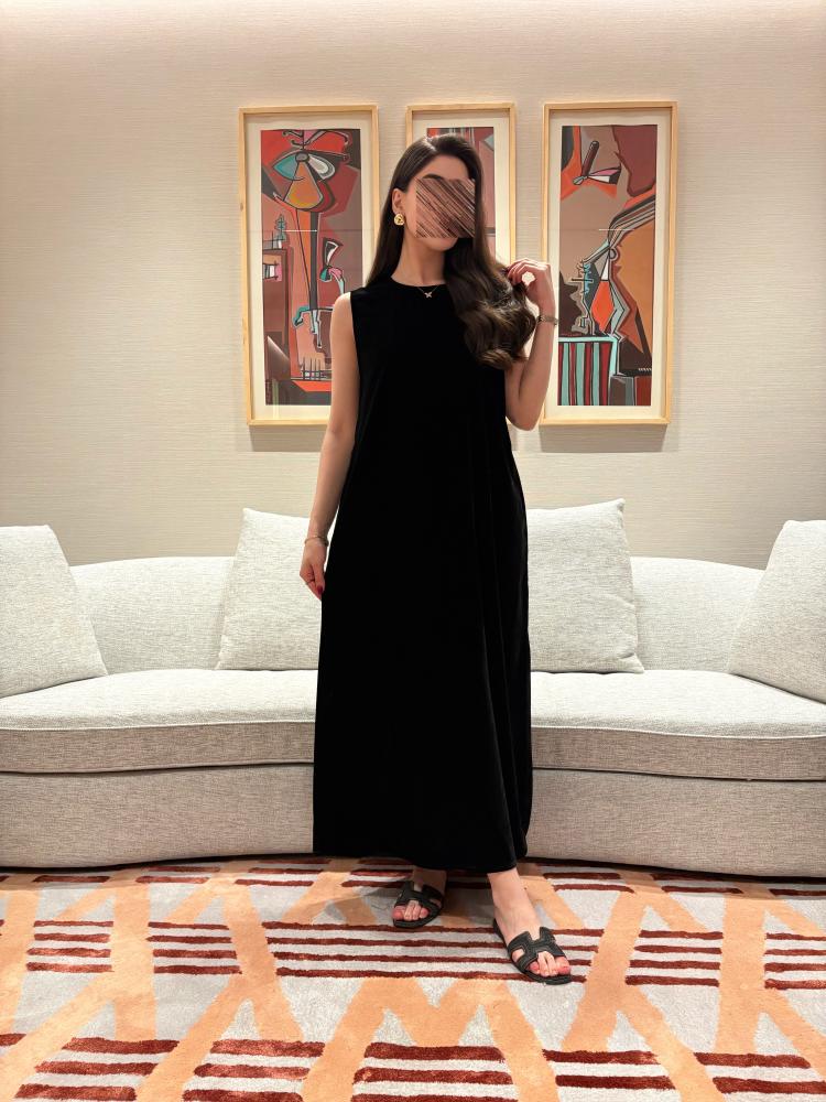 فستان عبايه مخمل