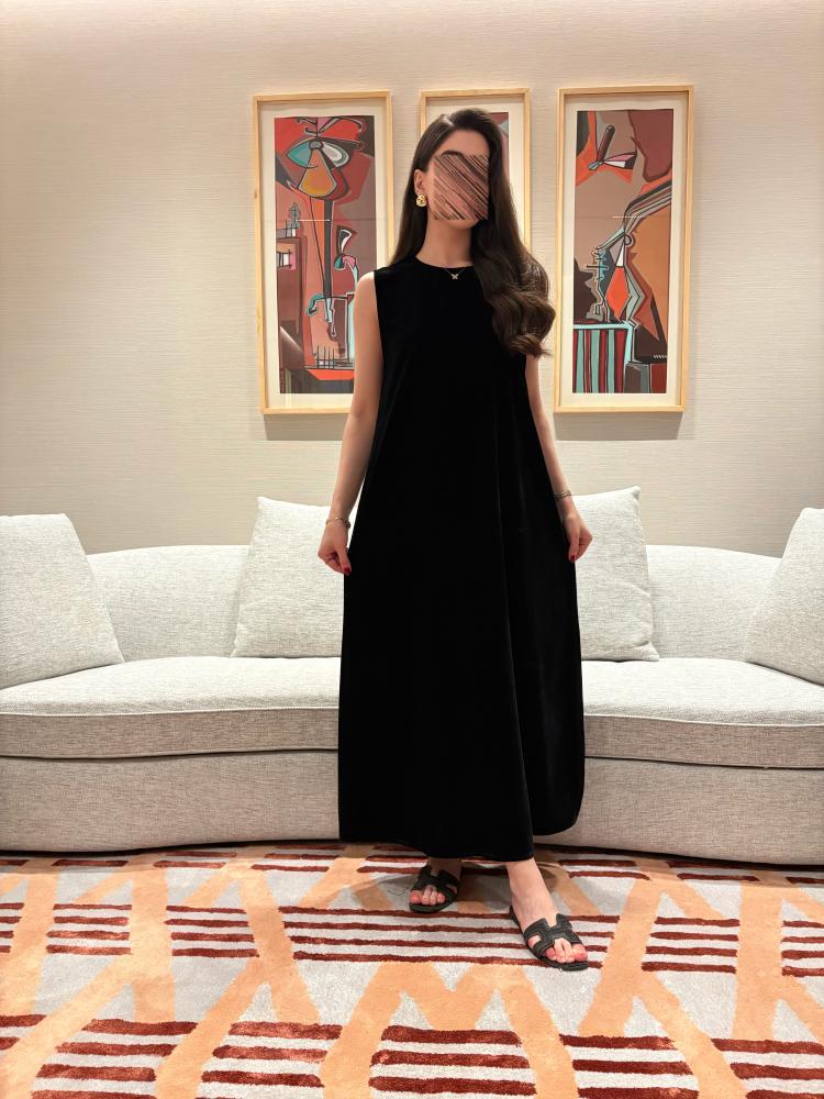 فستان عبايه مخمل