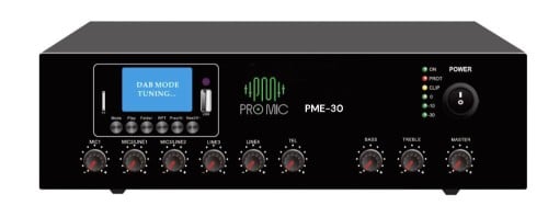 PME-30 مكبر صوت مكتبي بقوة 30 واط من ماركة برومايك: . قوة الصوت: 30 واط. . وظائف متعددة: ،USB، Bluetooth .FM . تحتوي على 3 ميكروفونات و 2 مداخل إضافية . يدعم جهد الإخراج: 70 فولت/100 فولت/4-16 أوم