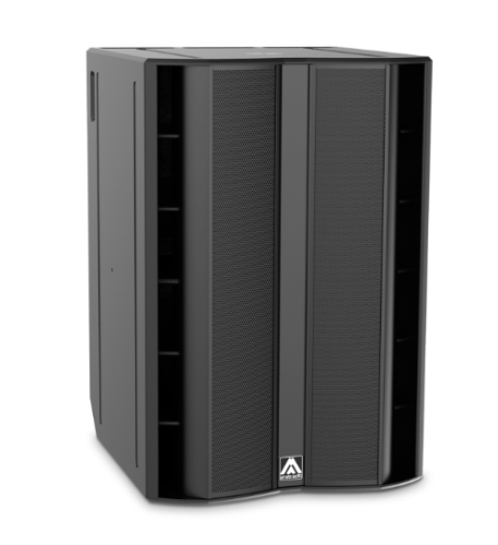 S218W مضخم صوت نشط ذاتي التشغيل 2500 واط , مقاس 2 × 18 بوصة، ماركة AMATE AUDIO.