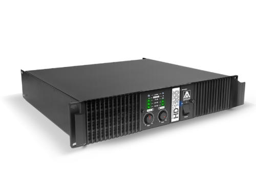 HD1200 مضخم صوت طاقة بقدرة 1200 وات RMS ,ماركة Amate Audio , صنع في اسبانيا , لون أسود, مثالي في قاعات المؤتمرات , المطاعم , المقاهي , قاعات الدراسة