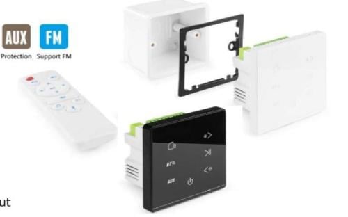 PW-30 . *قدرة صوتية*: مضخم بقوة 15 واط + 15 واط، يضمن صوتًا قويًا وواضحًا في المساحات المختلفة.  2. *وظائف متعددة*: يدعم البلوتوث، USB، وبطاقة SD، مما يوفر خيارات تشغيل متنوعة.  3. *تحكم سهل*: يأتي مع جهاز تحكم عن بُعد لسهولة الاستخدام.  4. *تصميم مريح*: