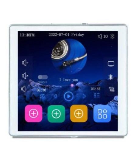 PW-100W قدرة صوتية قوية*: مضخم مدمج بقوة 4x25 واط، يعمل بجهد 8 أوم، يوفر صوتًا واضحًا وعالي الجودة.  2. *وظائف متعددة*: يدعم الواي فاي، البلوتوث، بطاقة TF، AUX، وراديو FM، مما يتيح خيارات تشغيل متنوعة.  3. *تحكم سهل*: مزود بجهاز تحكم عن بُعد وشاشة لمس بحج