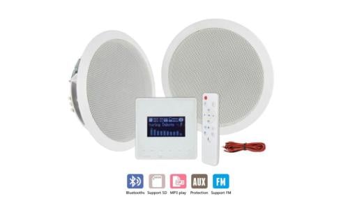 PW-5D تتضمن مضخم صوت وسماعتين سقفيتين بقوة 15 واط...