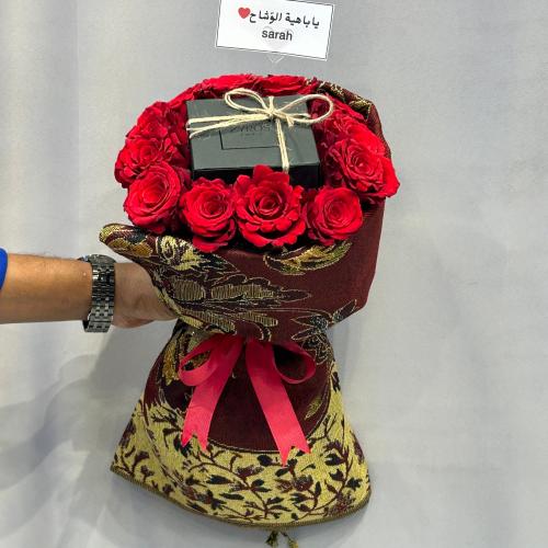 الشال الكشميري مع اكسسوار