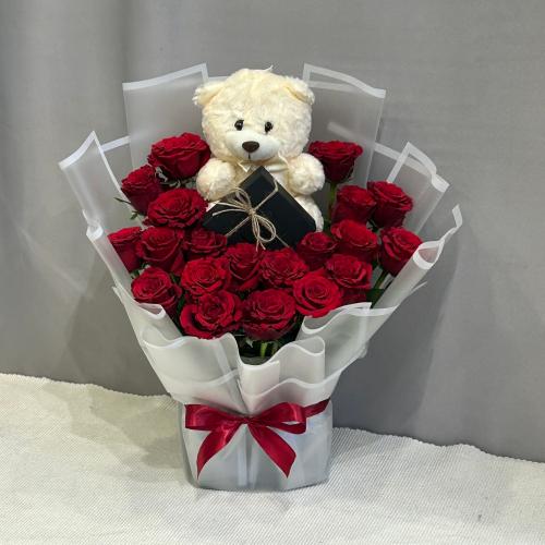 بوكيه اكسسوار مع دب