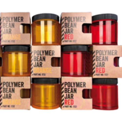 كوماندانتي علبة و غطاء مصنوعة من البوليمر - برتقالي