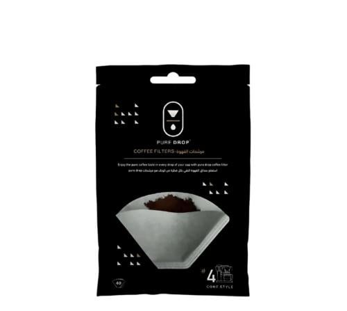 بيور دروب فلاتر ترشيح القهوة الامريكية مقاس 04 - 40 حبة