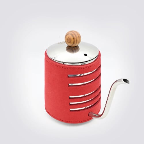 ابريق ديقو الفاخر بجلد احمر 550 مل