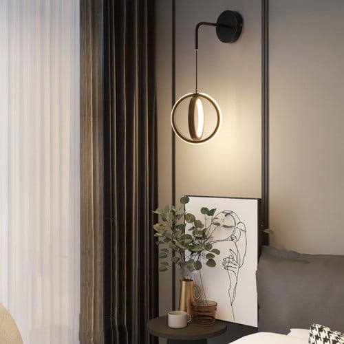 جداري مودرن اسود مودرن بسلك اسود طول 2 مت