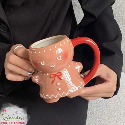 كوب جنجر مان بمقبض أحمر