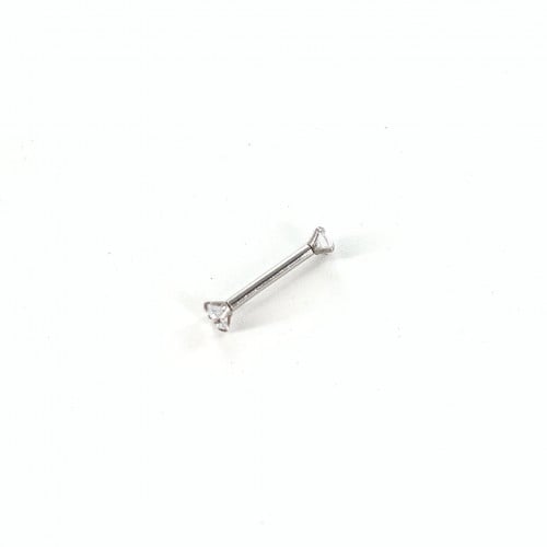 16g Crystal Straight Barbell