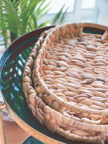 صينية خوص شجرة الموز حجمين