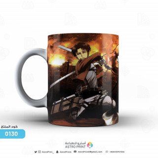 0130 كوب انمي هجوم العمالقة Attack On Titan Aot ميكاسا ليفاي ايرين Astro Print