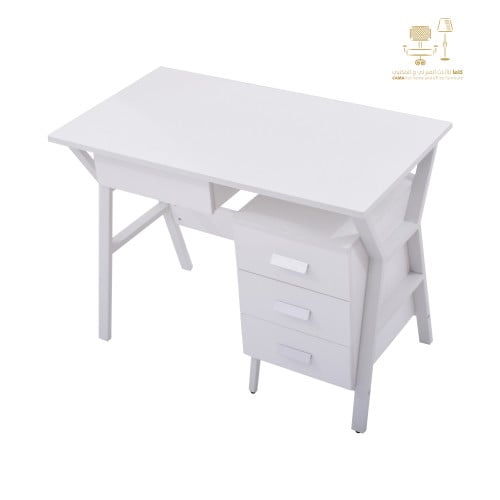 مكتب كاما 100 سم ابيض  9614-100-W