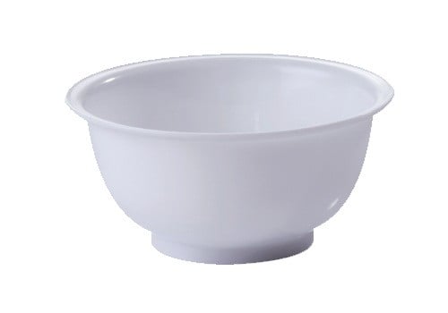 وعاء بلاستيك أبيض مقاس 4 لتر